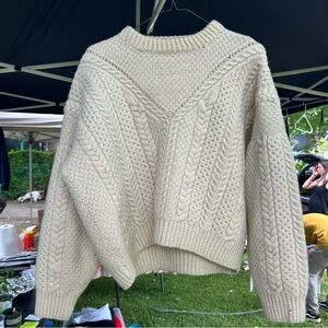 Cozy Cream Cable Knit Sweater